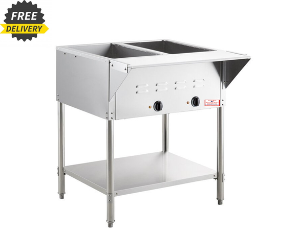 2 Compartment Electric Steam Table- 120V