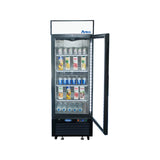 Atosa-MCF8722GR (Reach In Commercial refrigerated Merchandiser One Glass Door, 19.3cu/ft- 82"H)