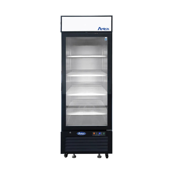 Atosa-MCF8722GR (Reach In Commercial refrigerated Merchandiser One Glass Door, 19.3cu/ft- 82