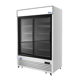 Atosa-MCF8709GR (2 Door Glass Sliding door Refrigerator with S/S Exterior)