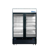 Atosa-MCF8733GR (2 Door Glass Refrigerator with Swing Doors- SLIM SIZE 40"W)