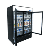 Atosa-MCF8733GR (2 Door Glass Refrigerator with Swing Doors- SLIM SIZE 40"W)