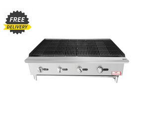 48" Wide Commercial Radiant Charbroiler, NG
