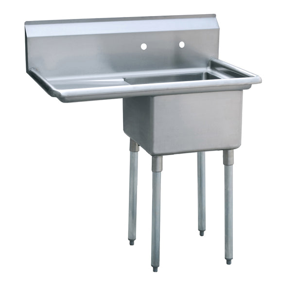 18x18 1 Compartment Sink with Left Drain Board