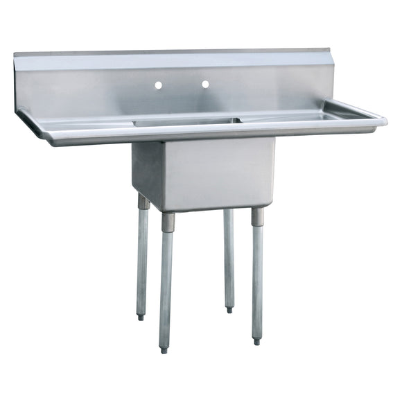 18x18 One Compartment sink with two Drain Boards