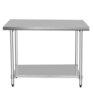 S1872WT, 18" x 72" Work Table, Stainless top with Galv. Bottom