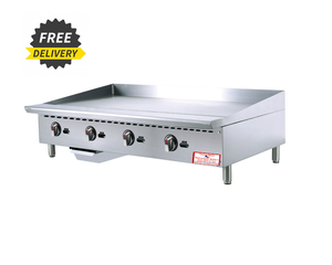 48" Wide Manual Commercial Griddle with 3/4" Plate, NG